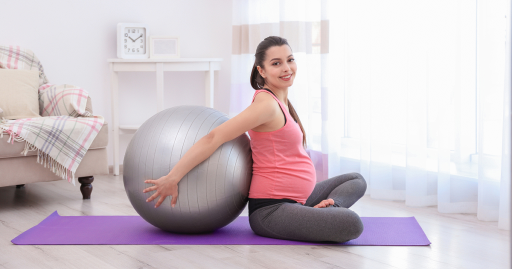 what size yoga ball for pregnancy