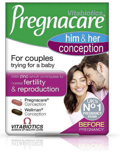 About Vitabiotics Pregnacare His & Her Conception