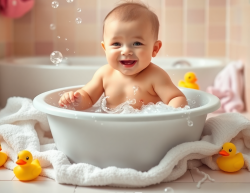 When should I stop simulating and start real baby baths?