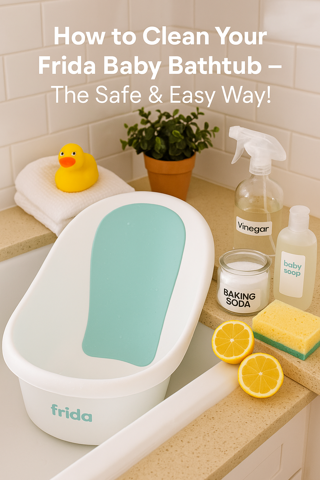 cleaning baby bath tub