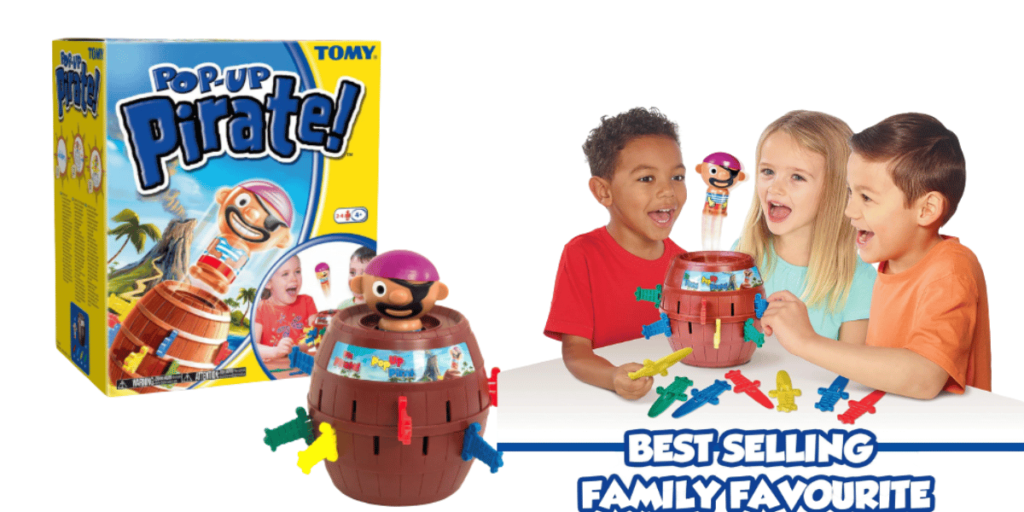 TOMY Pop Up Pirate Classic Children's Action Board Game, Family and Preschool Kids Game for Children