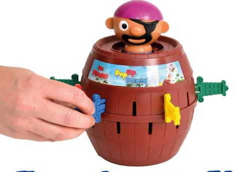 My First Impression as a Mom: TOMY Pop Up Pirate Game