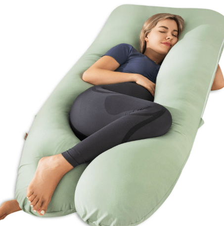 Meiz Pregnancy Pillows for Sleeping, Cooling Pregnancy Pillows, 60Inch Maternity Pillows, U Shaped Full Body Pillows for Adults with Rayon