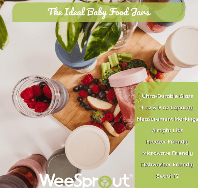 WeeSprout Glass Baby Food Storage Jars Review