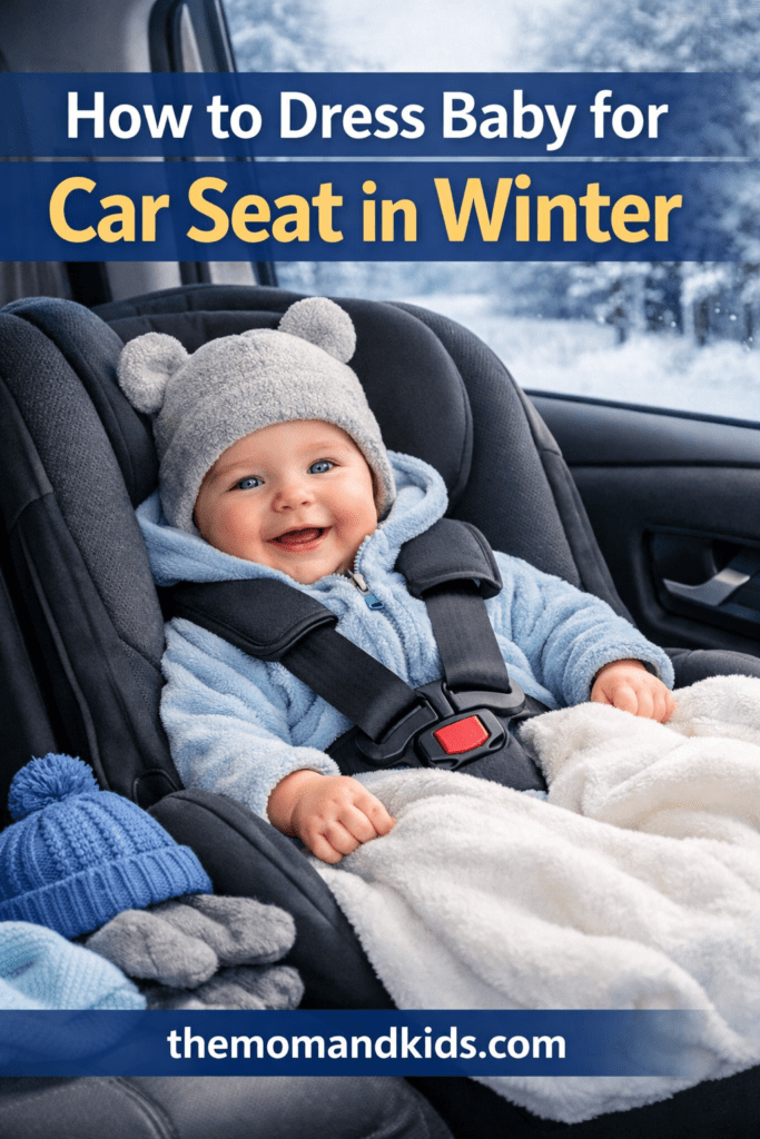 how to dress baby for car seat in winter