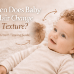 Baby hair changing curls and soft smile