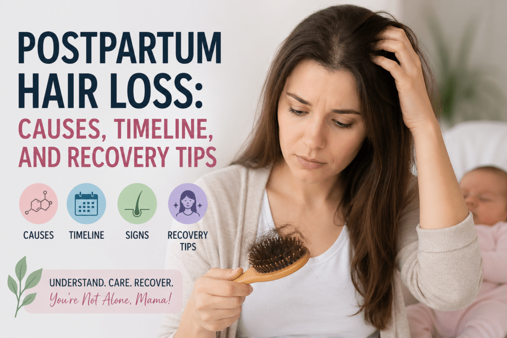 Postpartum Hair Loss: Causes, Timeline, and Recovery Tips